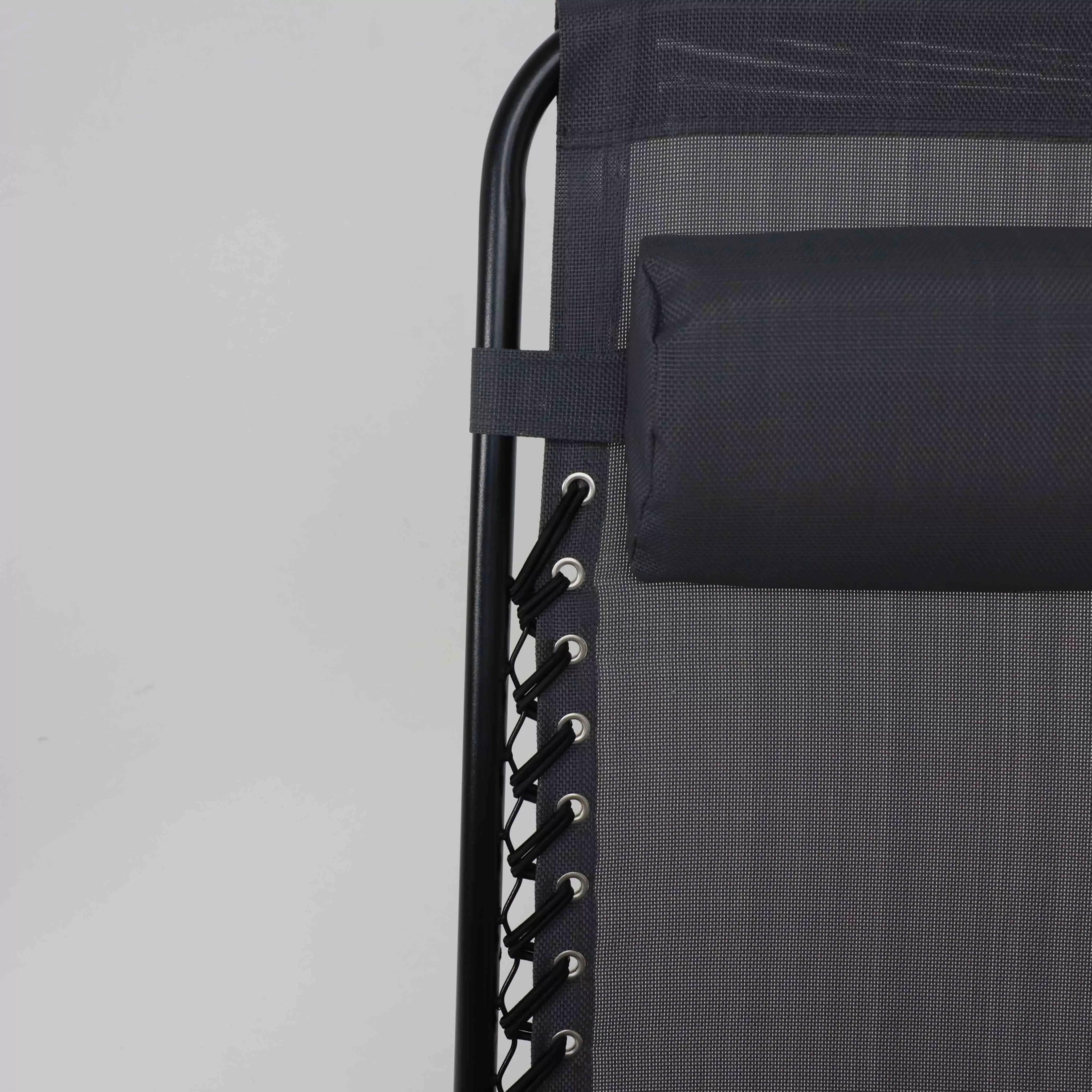 Кресло складное Relax серый ткань 87208