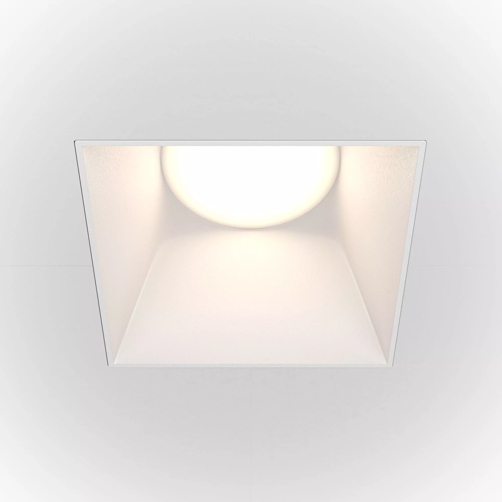 Точечный встраиваемый светильник Maytoni Share DL051-01-GU10-SQ-W