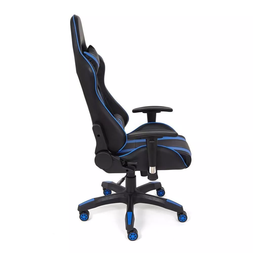 Кресло для геймера iCar чёрный + синий