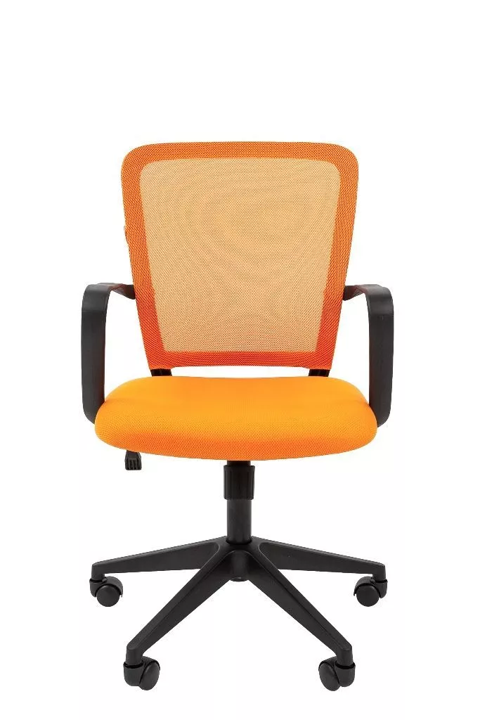 Кресло для оператора Chairman 698 black ткань сетка оранжевый TW 16