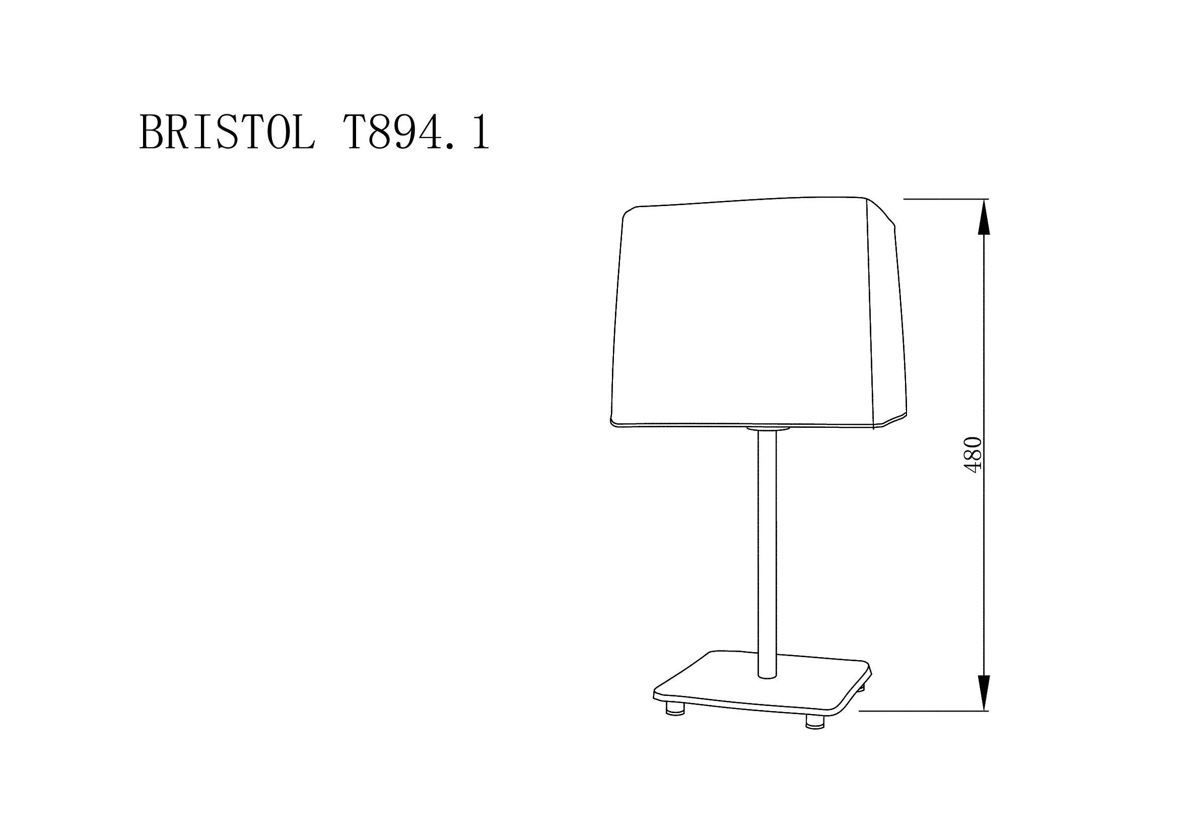 Лампа настольная Lucia Tucci BRISTOL T894.1