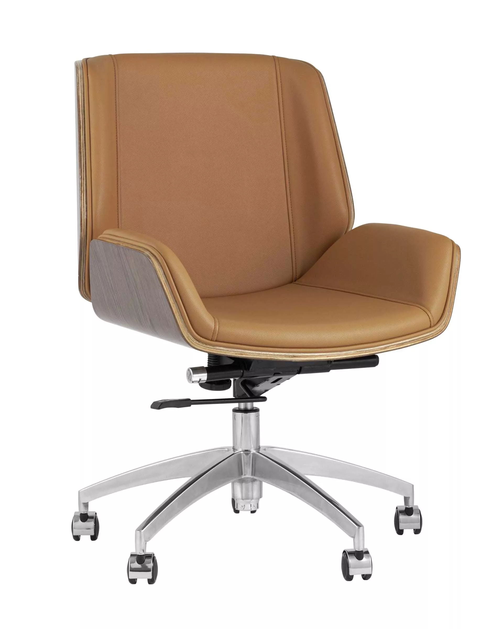 Кресло офисное TopChairs Crown коричневое 2066