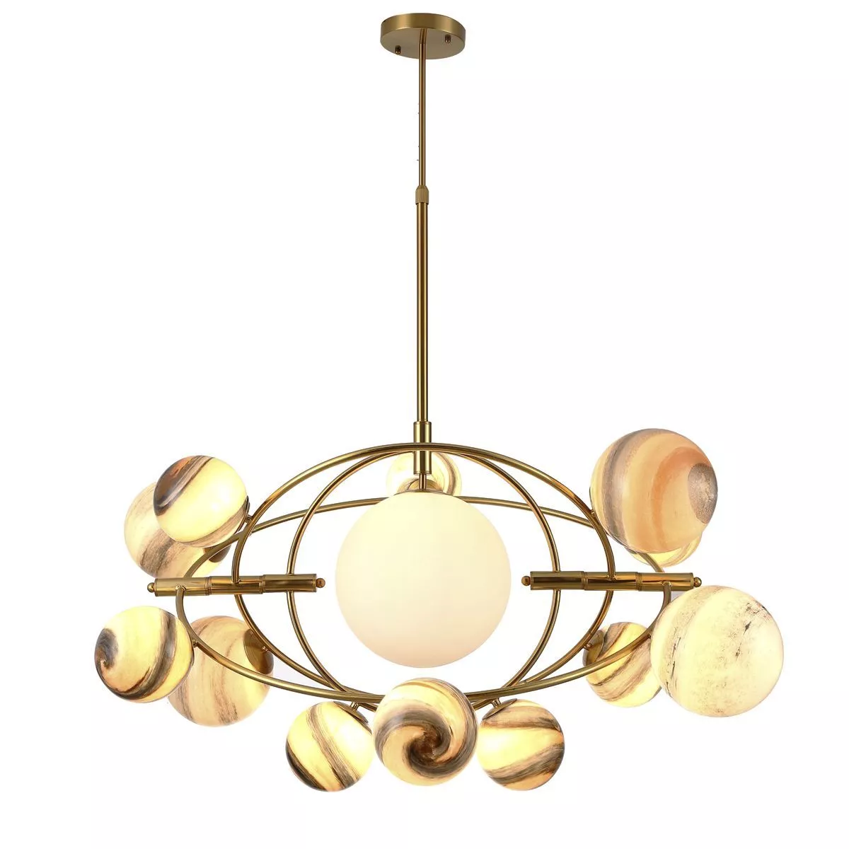 Люстра Delight Collection Planet KG1122P-13B brass