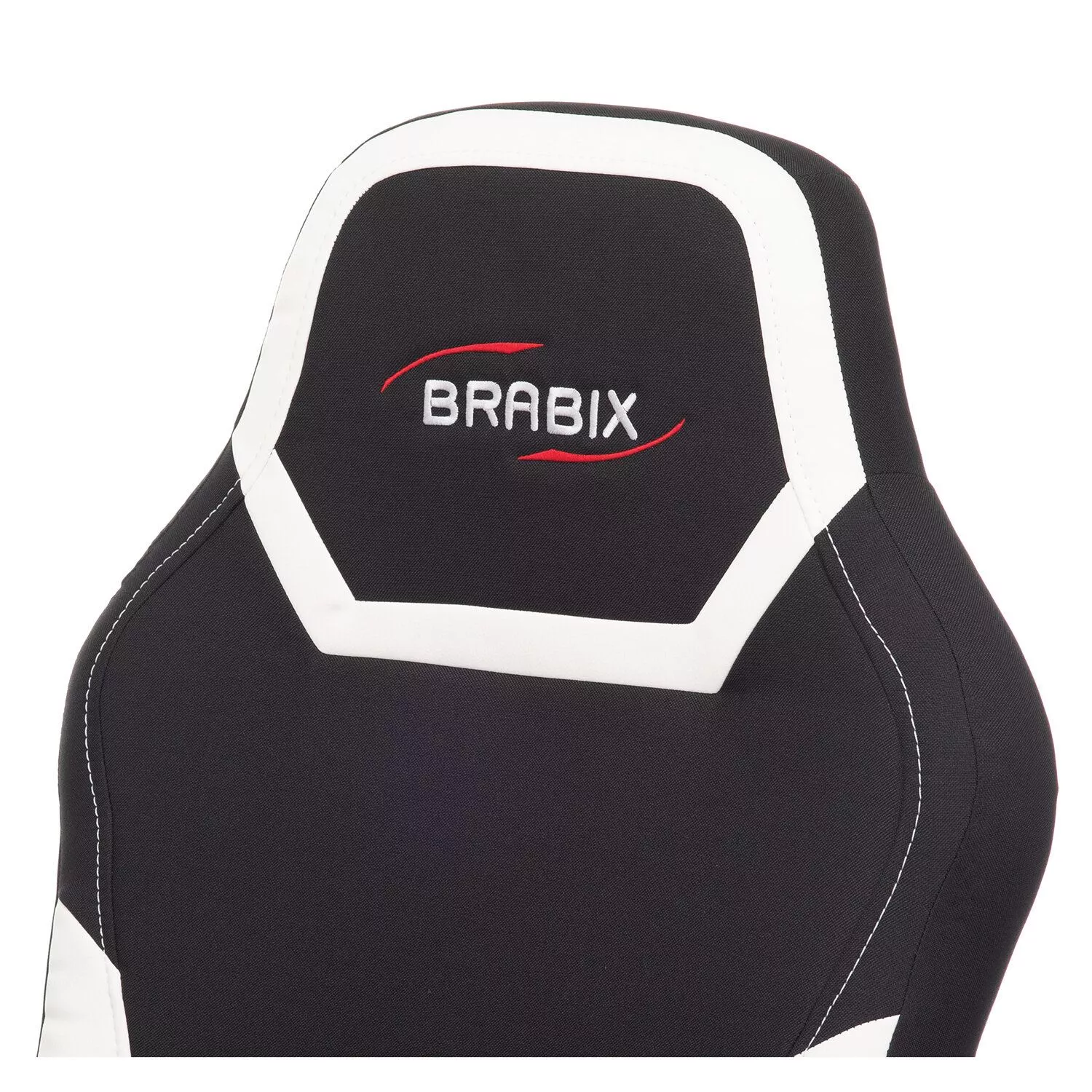 Кресло компьютерное BRABIX Alpha GM-018 черный белый 532640