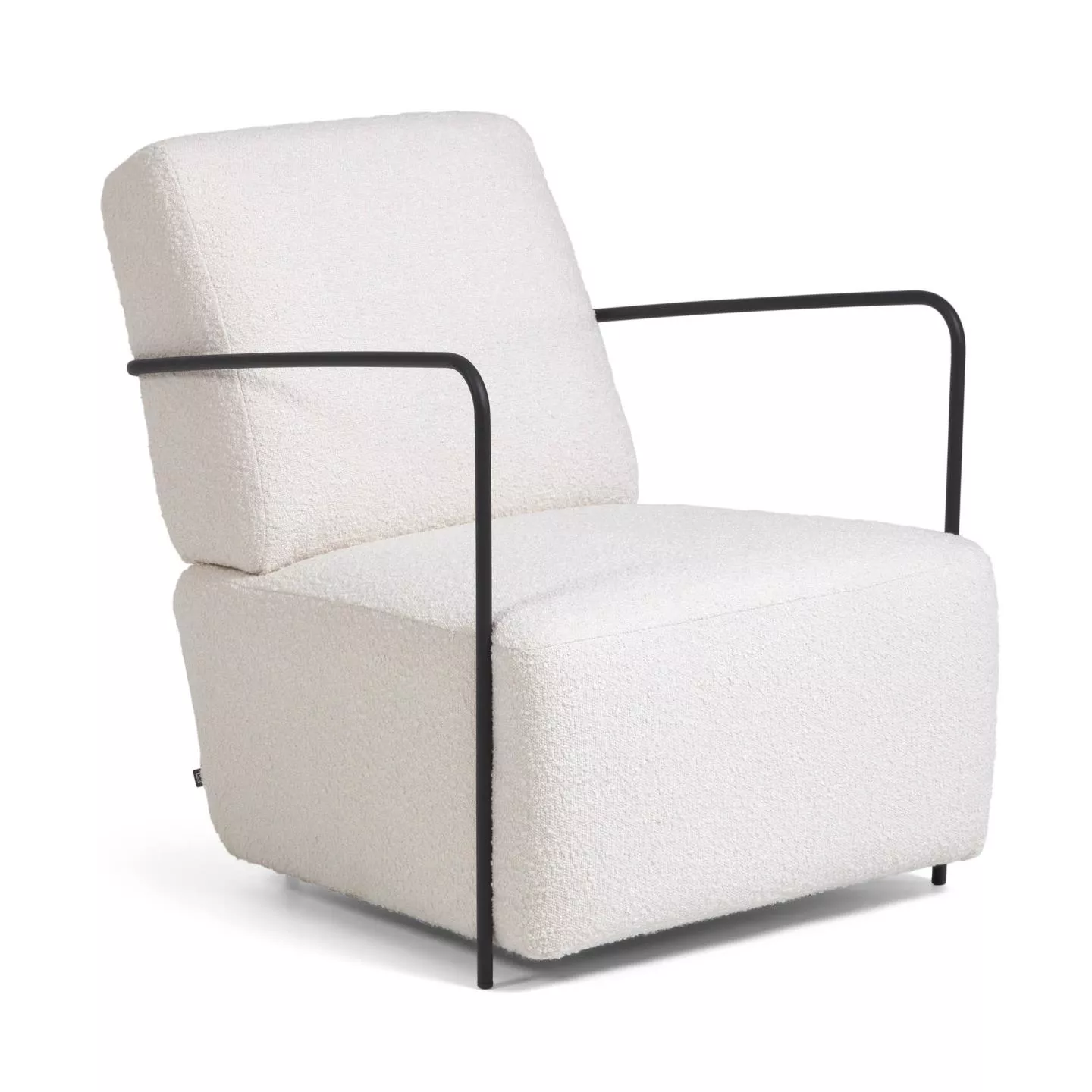 Кресло La Forma Gamer из белой ткани букле