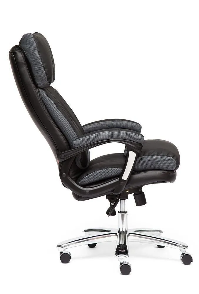 Кресло для руководителя GRAND черный + серый 12