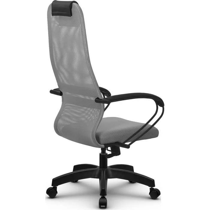 Кресло компьютерное SU-BК130-8 Pl Светло-серый / светло-серый