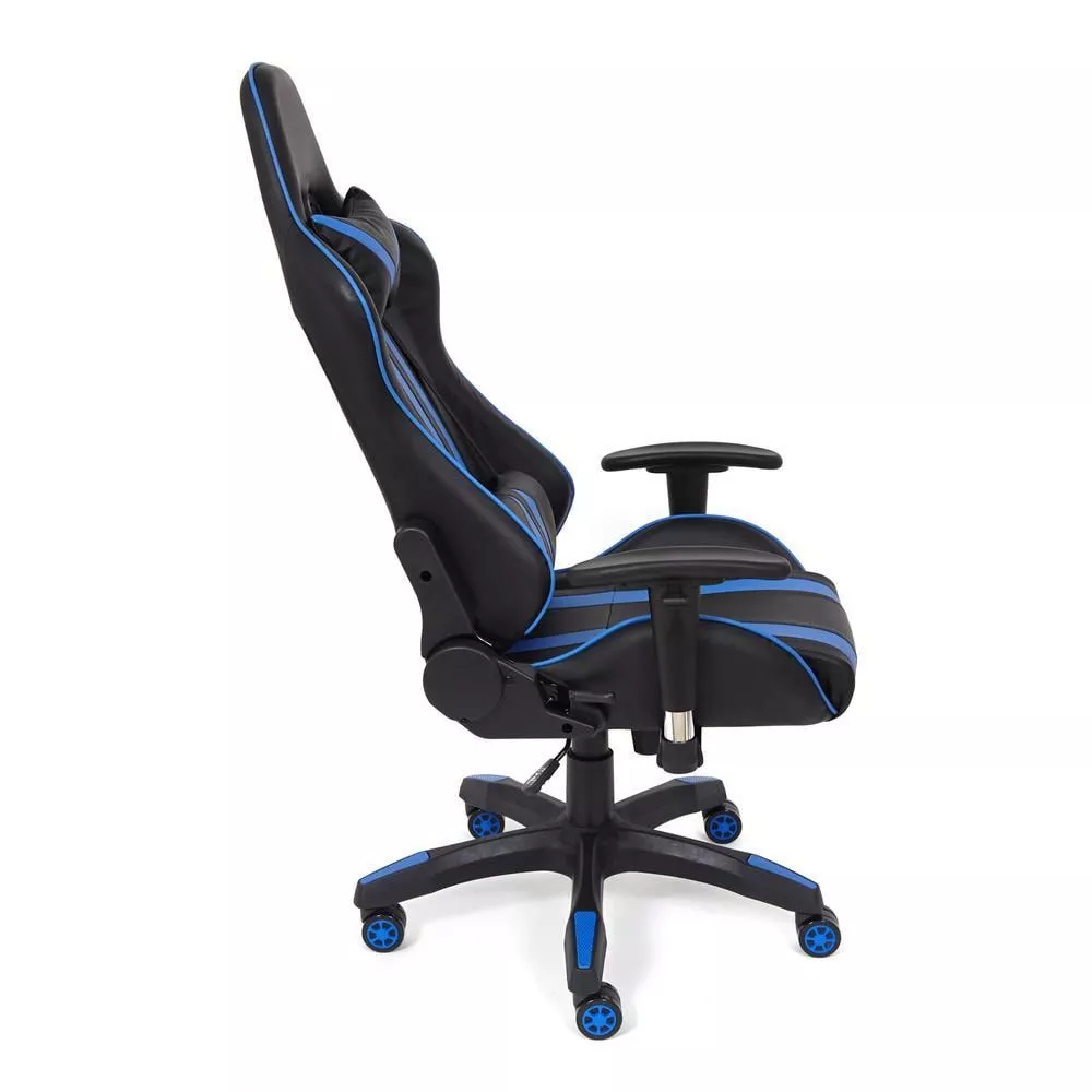 Кресло для геймера iCar чёрный + синий