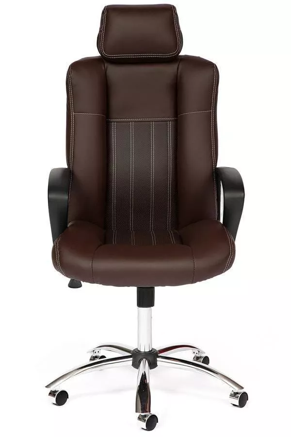 Кресло для руководителя OXFORD хром коричневый 06