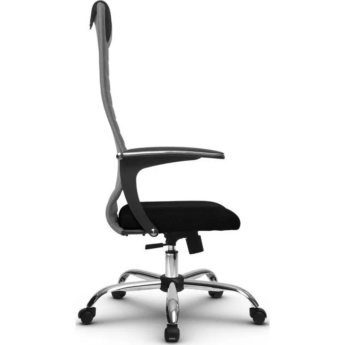 Кресло компьютерное SU-BU158-10 Ch Светло-серый / черный