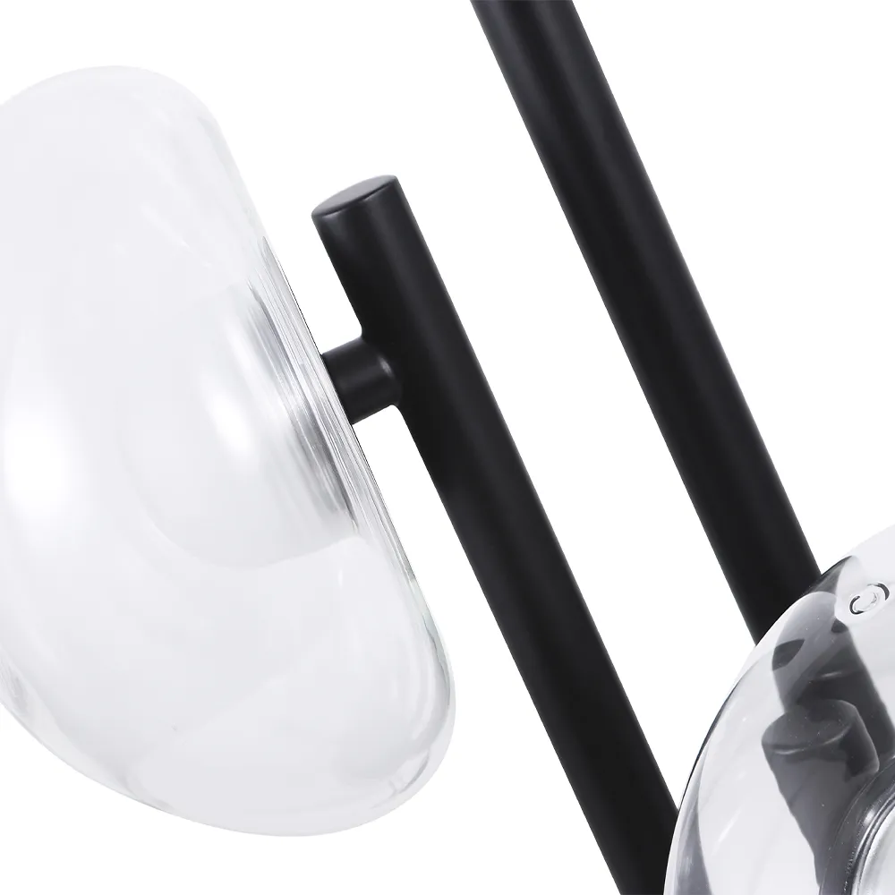 Лампа настольная Crystal Lux BOSQUE LG3 BLACK/TRANSPARENT