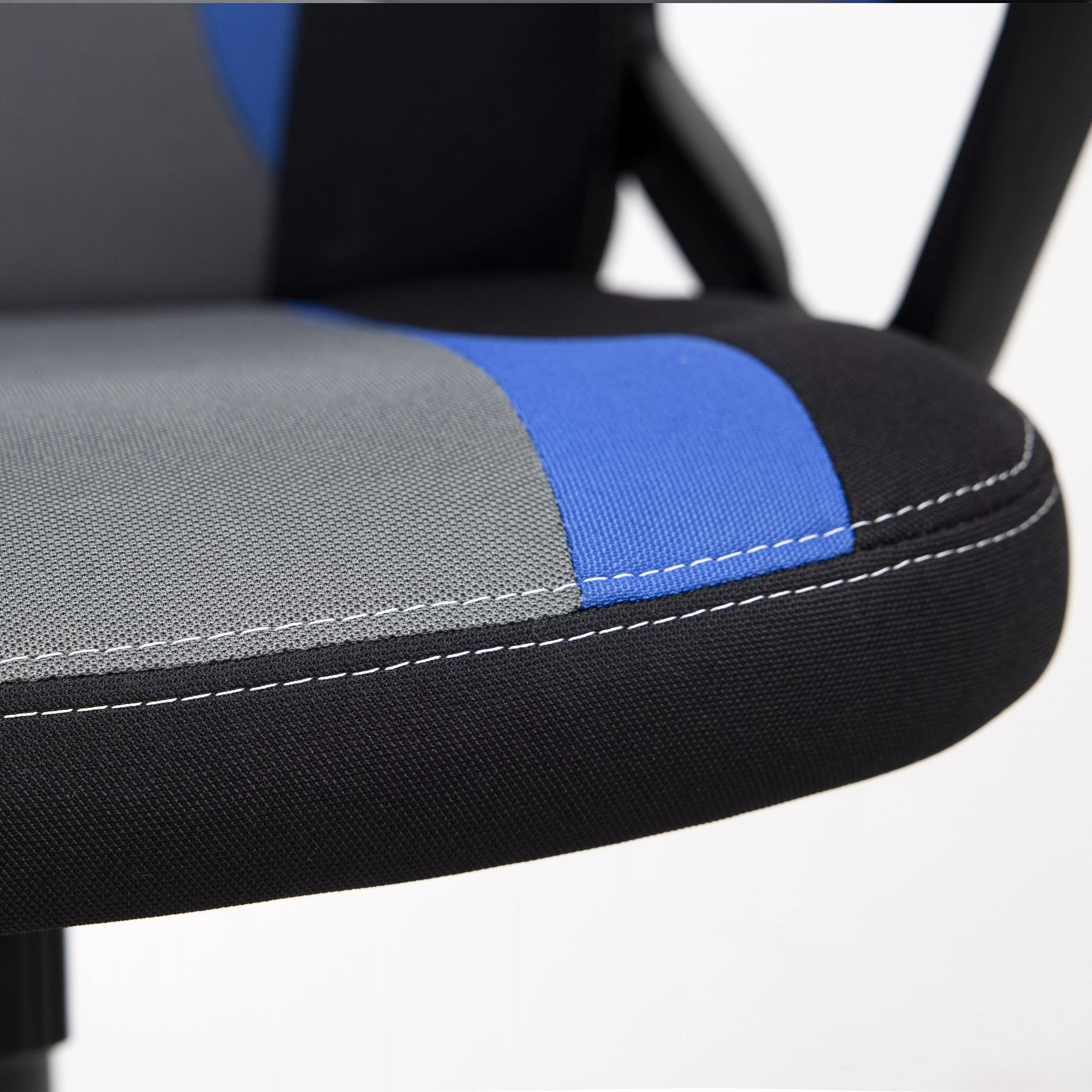 Кресло поворотное Flaviy черный синий 86380