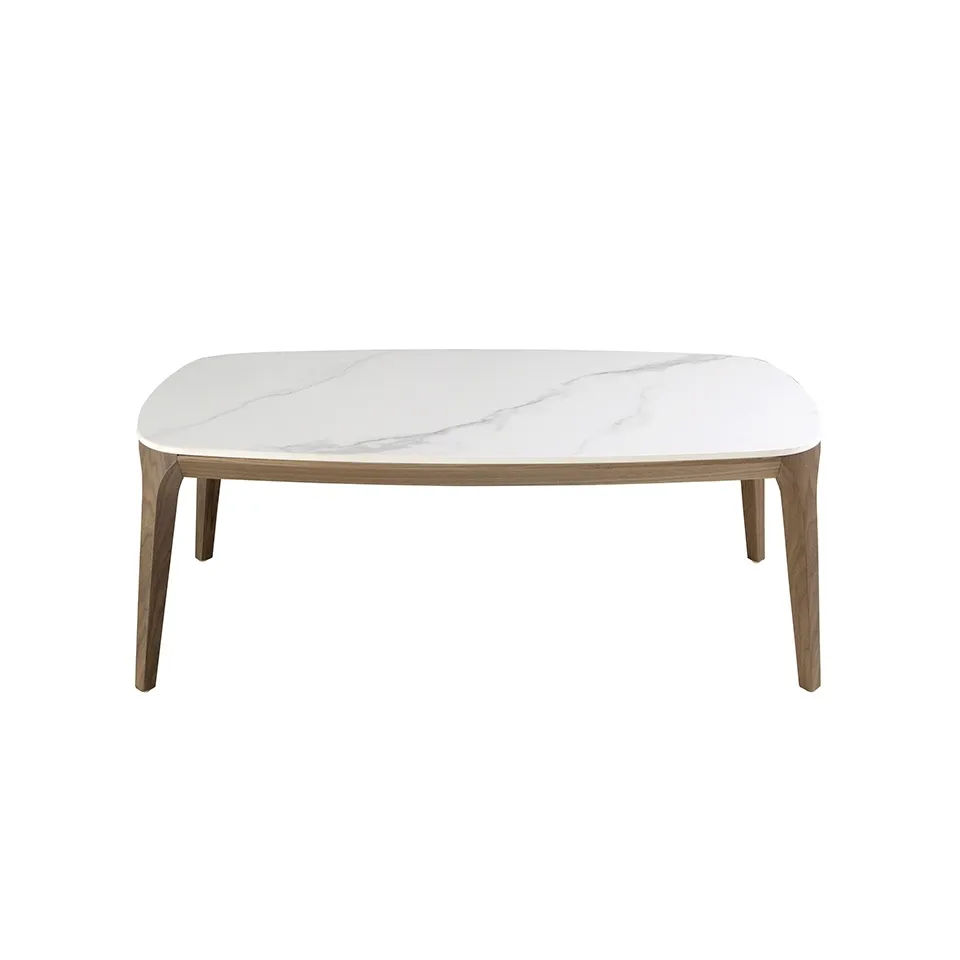 Овальный столик Angel Cerda 2132/CT933 керамика и орех 181697