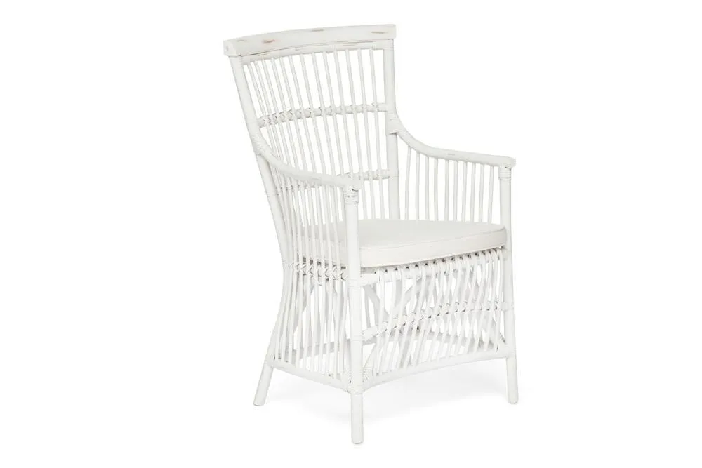 Кресло Secret De Maison RIVIERA с подушкой и подлокотниками белый