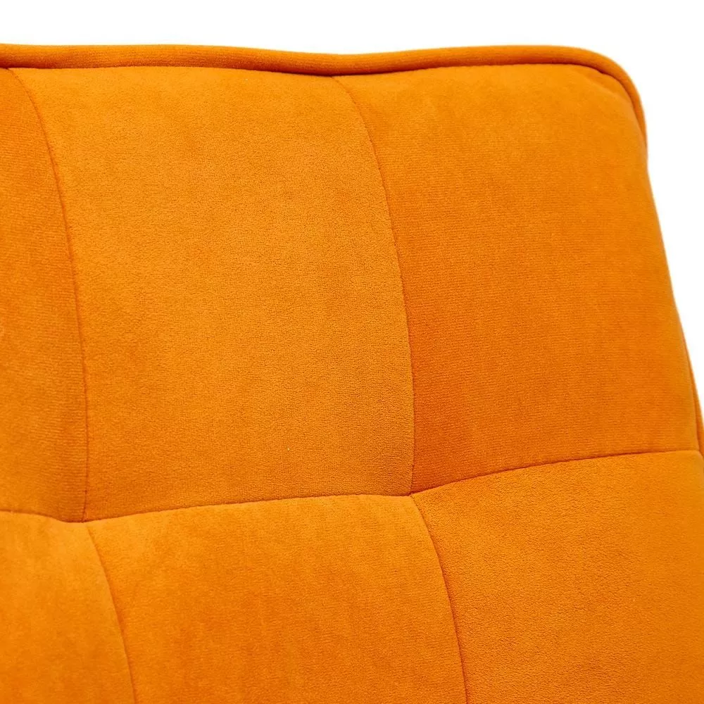 Кресло компьютерное ZERO оранжевый флок