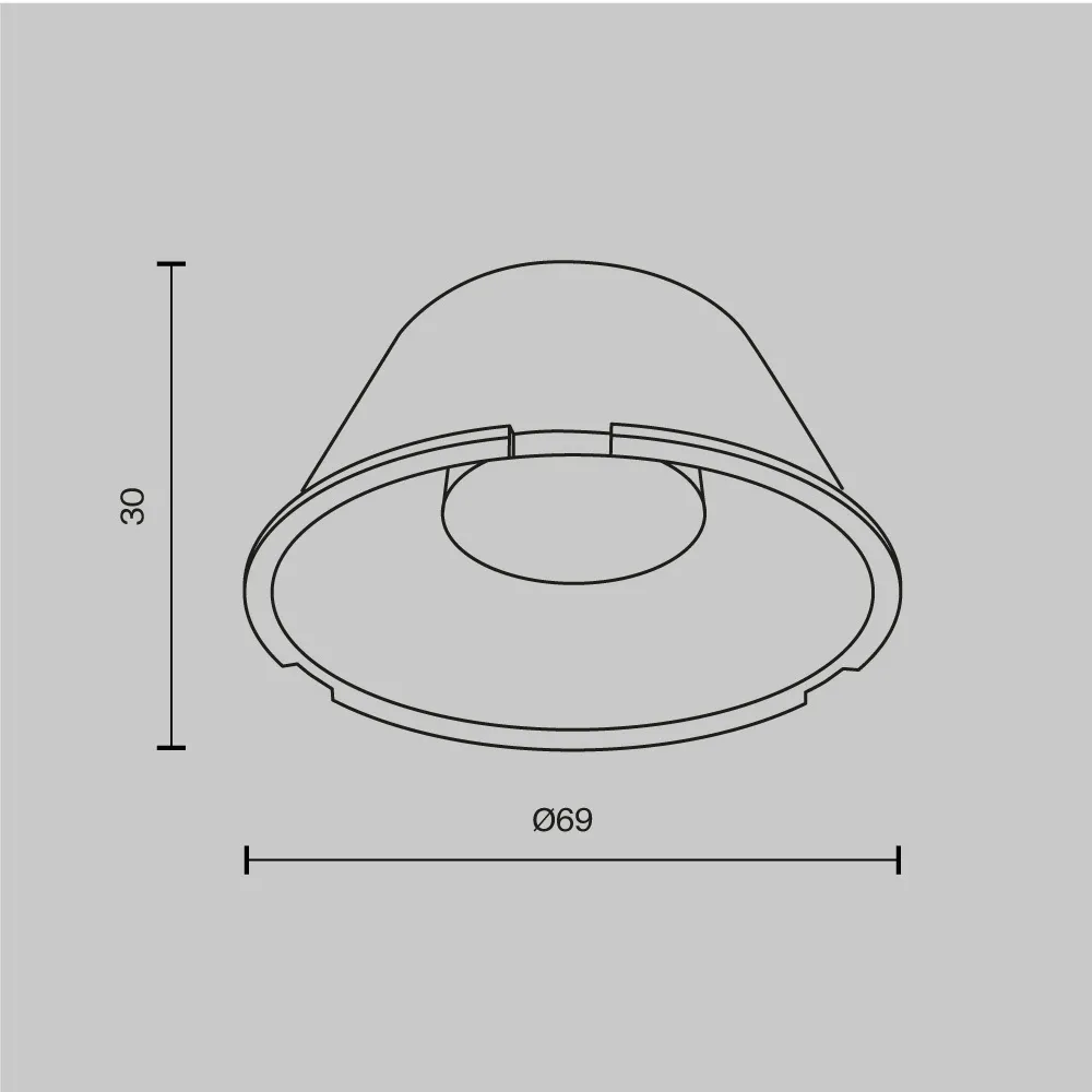 Линза Maytoni Focus Led LensD69-15