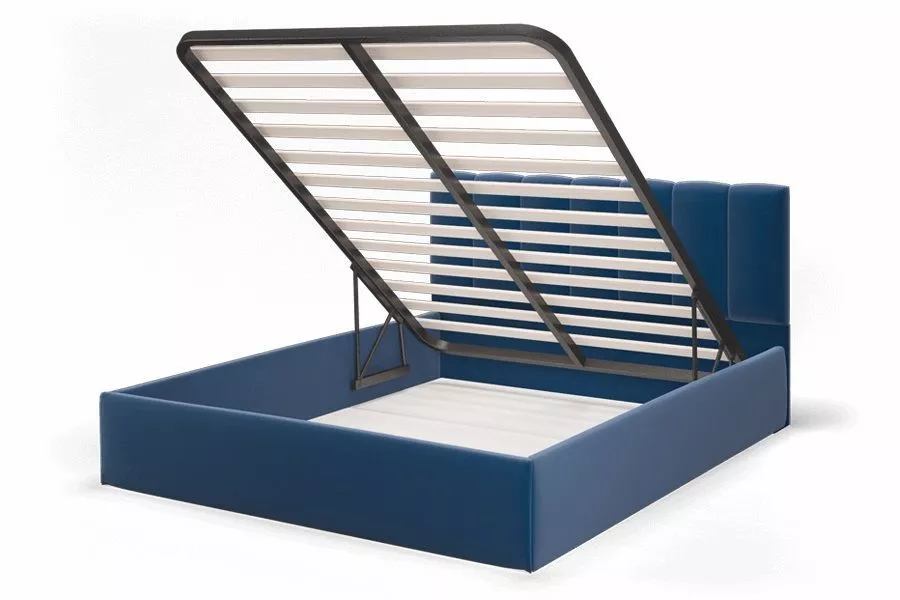 Кровать Элен с подъемным механизмом 140 см ROCK 12 (серо-фиолетовый) МЛК