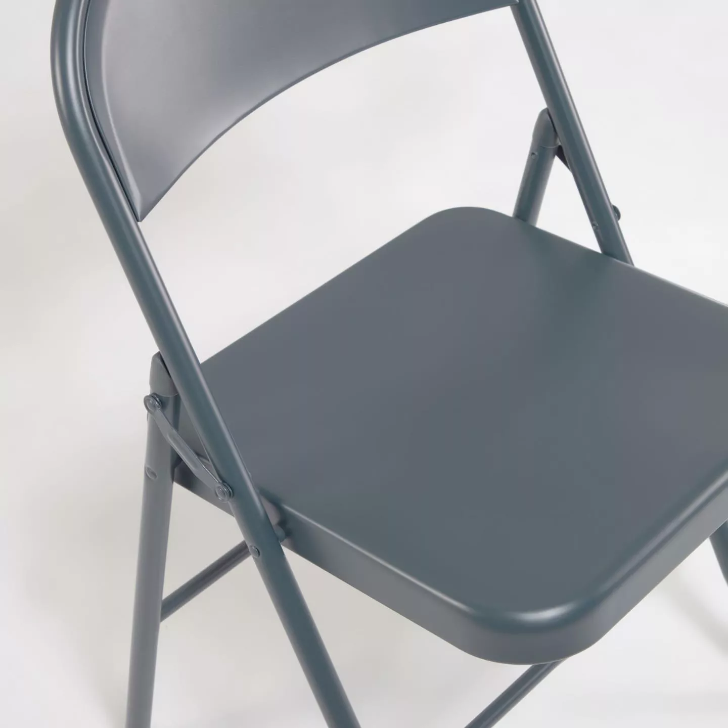 Складной стул La Forma Aidana темно-серое металлическое