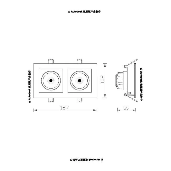 Точечный встраиваемый светильник Arte Lamp GRADO A2710PL-2WH