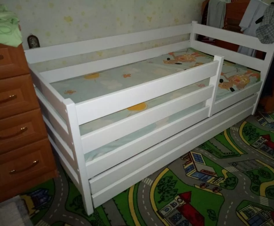 Детская кровать-манеж Сонечка с ящиком