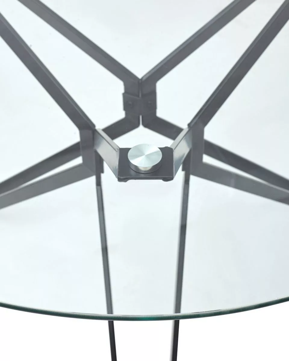 Стол кухонный стеклянный VENETO D110 прозрачный