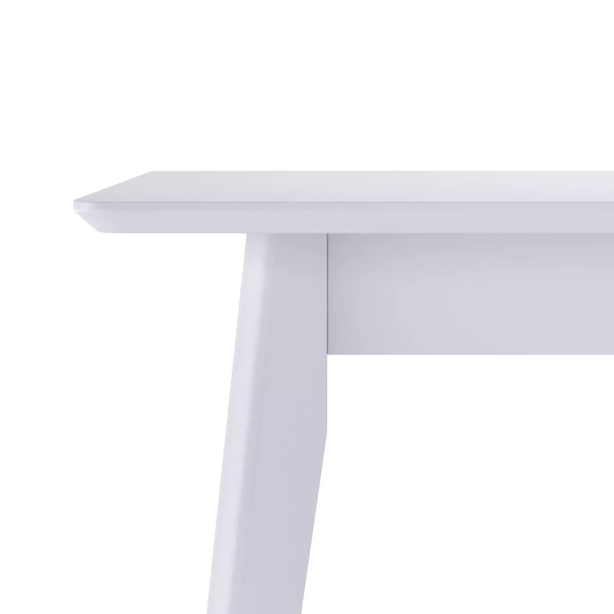 Белый раздвижной стол Пегас classic 120 (+35)х76х76 Daiva