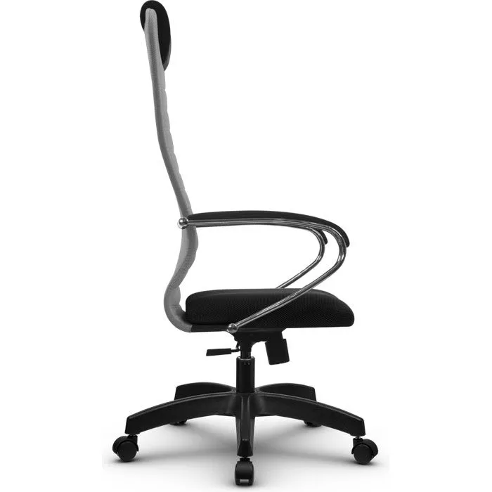 Кресло компьютерное SU-BK131-10 Pl Светло-серый / черный