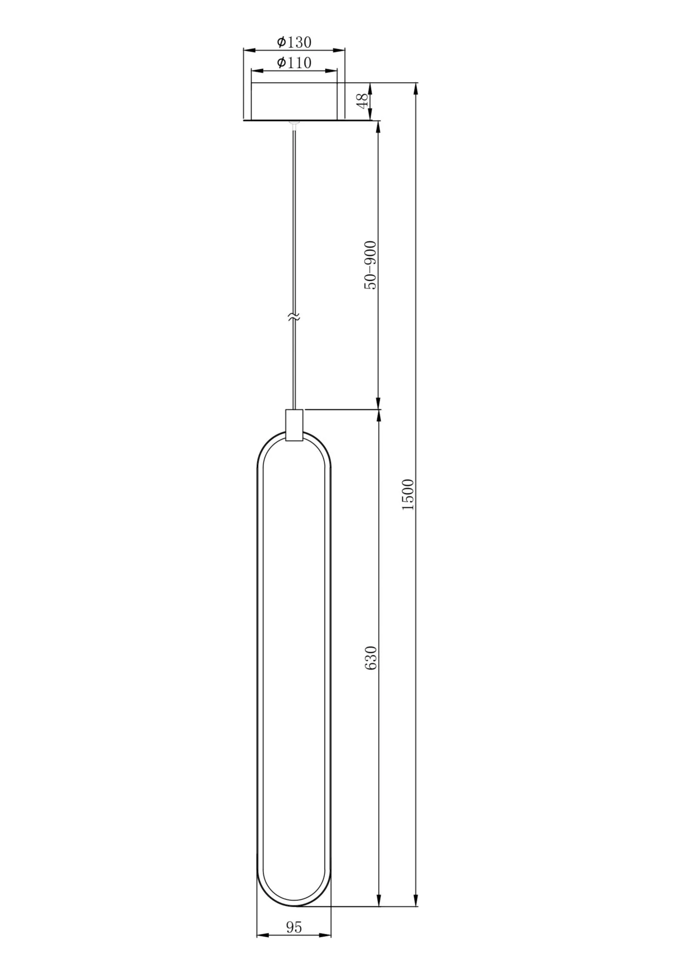 Подвесной светильник Maytoni Chain MOD017PL-L13G