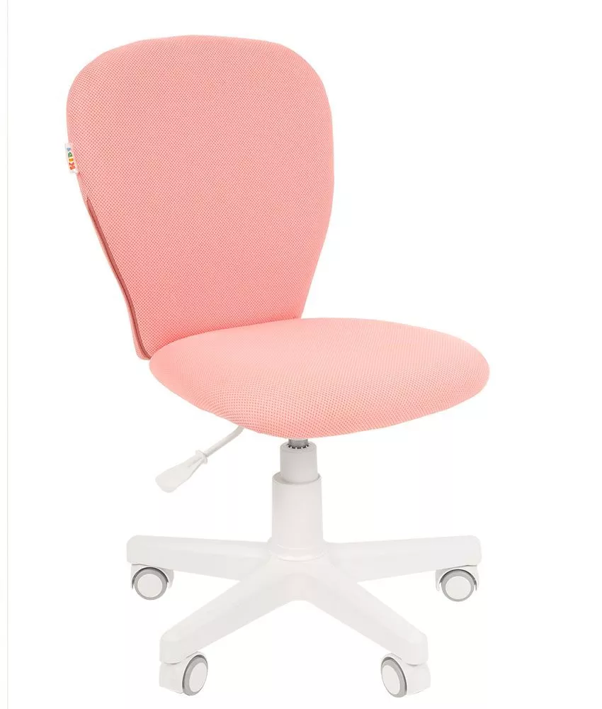 Детский компьютерный стул Chairman KIDS 105 белый розовый