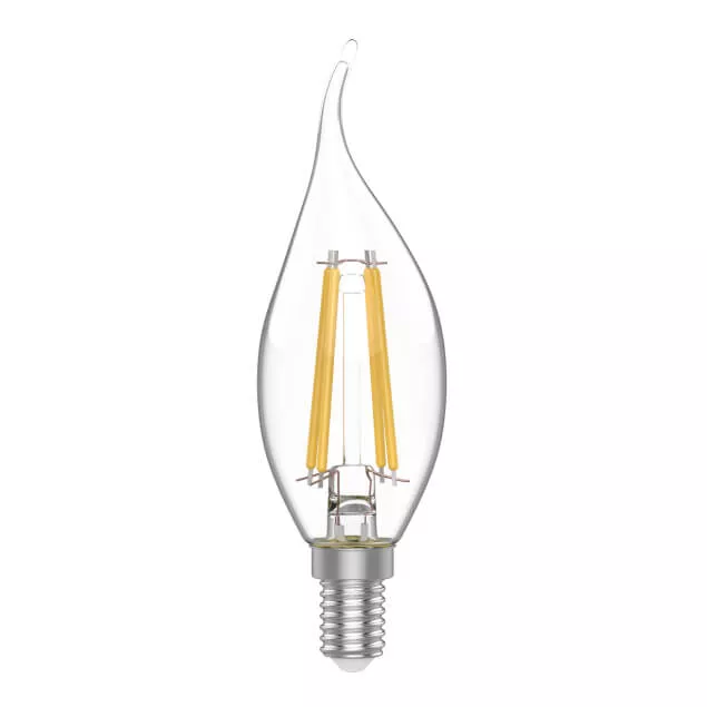 Лампа Gauss Basic Filament Свеча на ветру 4,5W 400lm 2700К Е14 LED 1/10/50