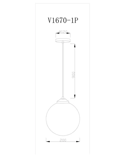 Подвесной светильник Moderli Graphic V1670-1P