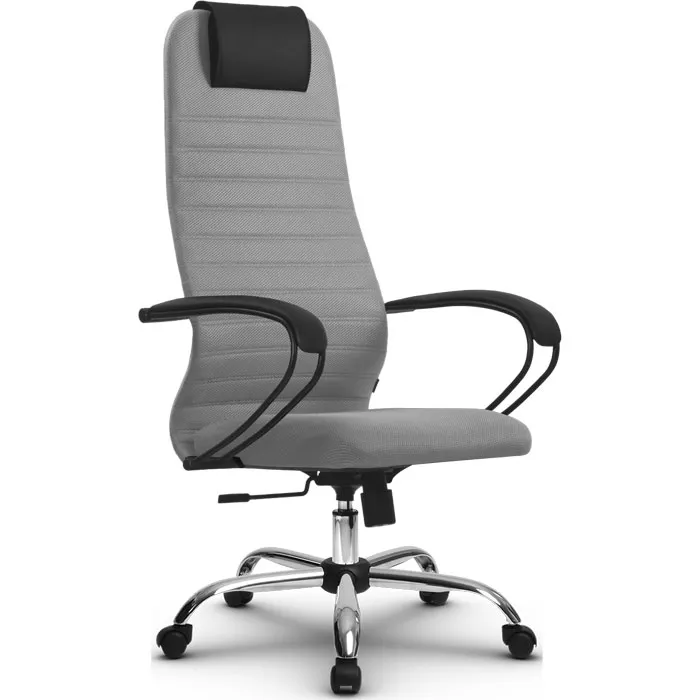 Кресло компьютерное SU-BK130-10 Ch Светло-серый / светло-серый
