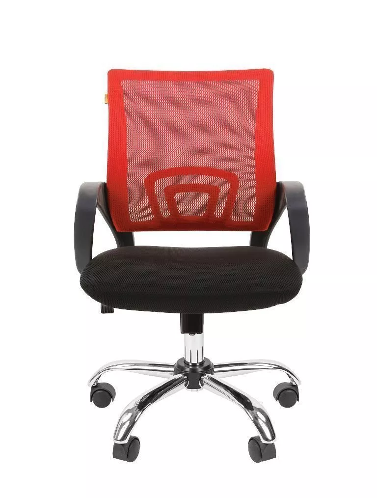 Кресло для персонала Chairman 696 ХРОМ TW красный