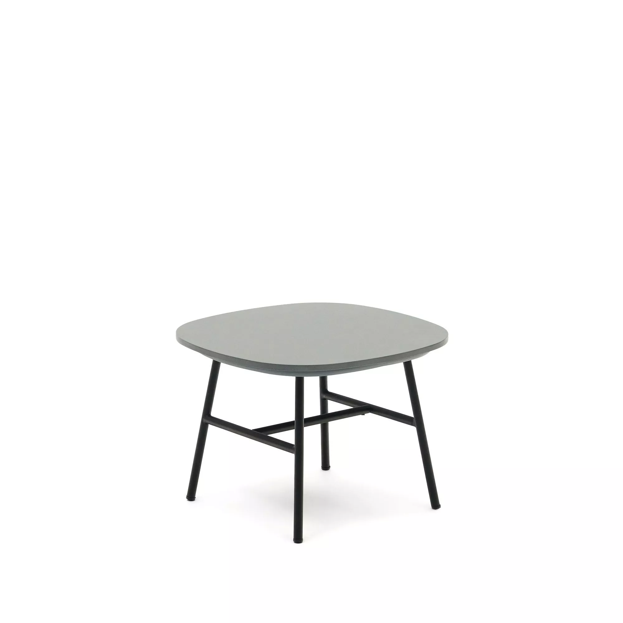 Приставной столик La Forma Bramant из стали с черной отделкой 60 x 60 см