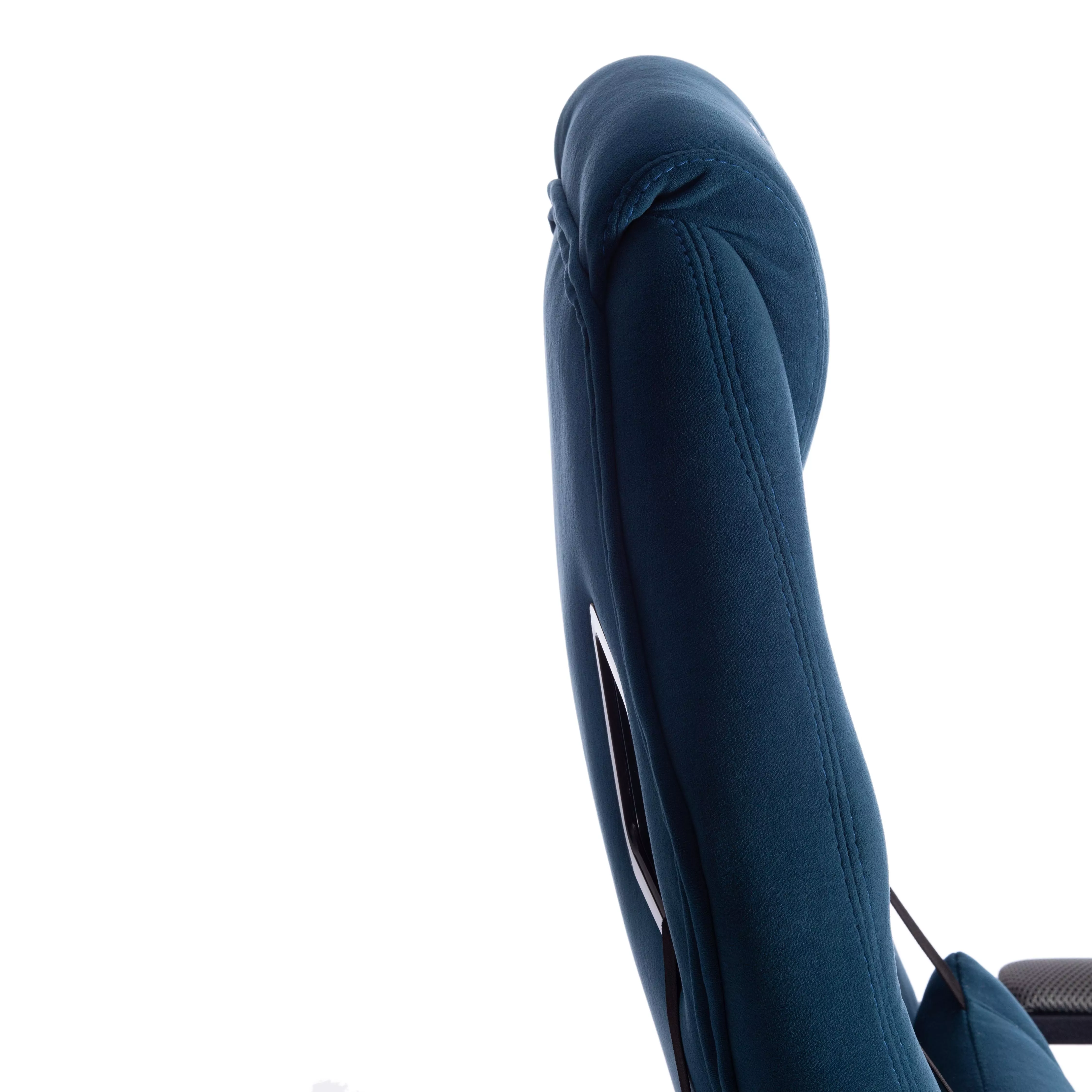 Кресло DRIVER (22) ткань синий / серый