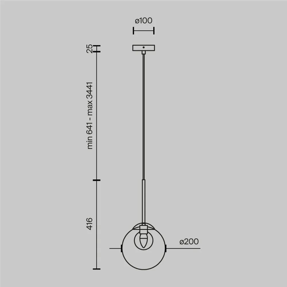 Подвесной светильник Maytoni Basic form MOD521PL-01G3