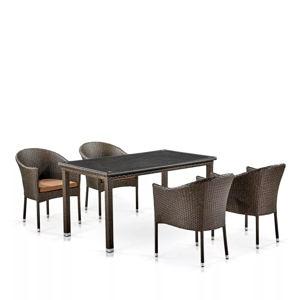 Комплект мебели из ротанга T256A/Y350A-W53 4PCS Brown