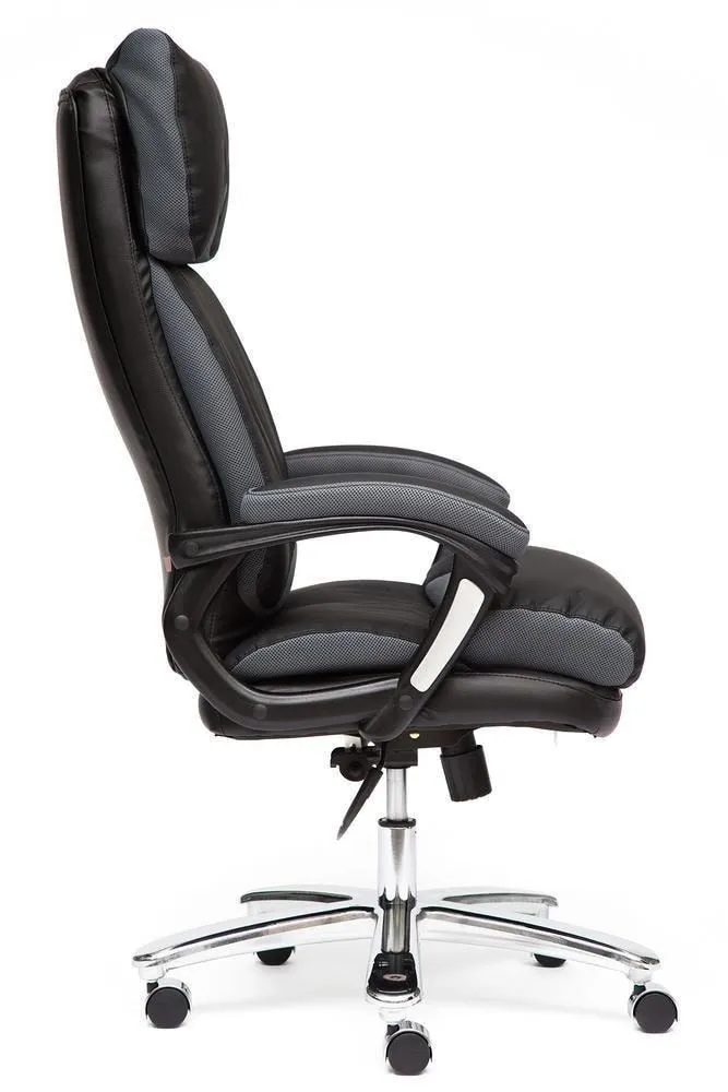 Кресло для руководителя GRAND черный + серый 12