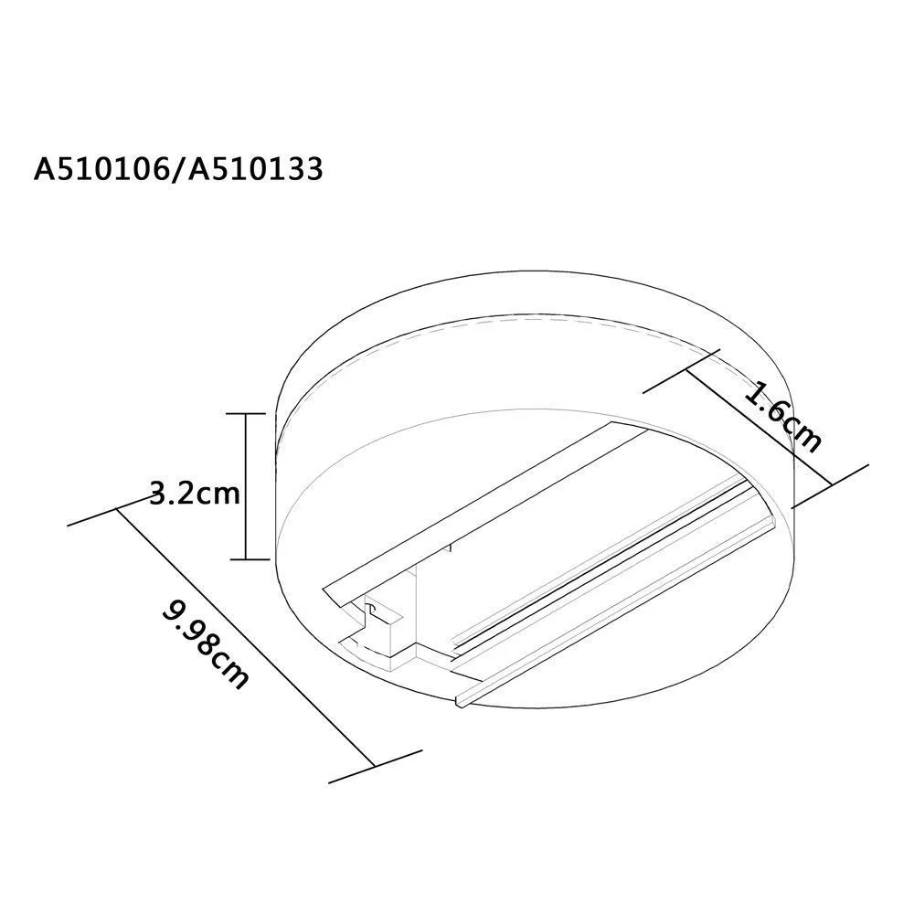 Шинопровод однофазный накладной Arte Lamp TRACK ACCESSORIES A510106