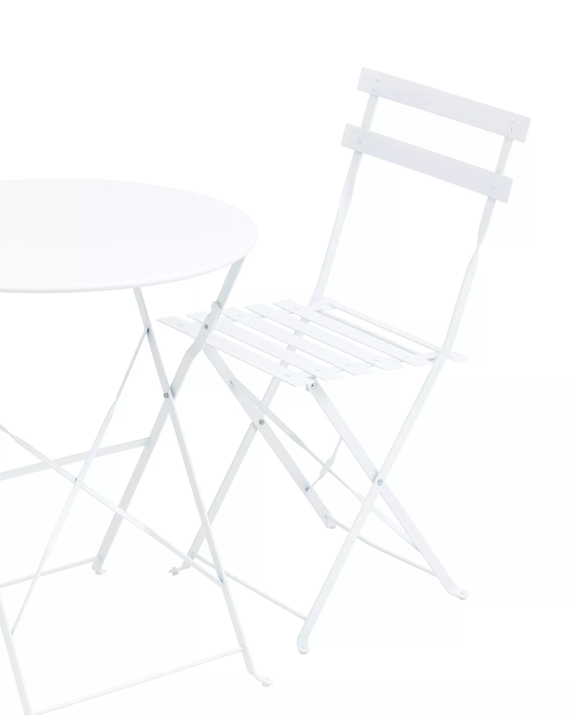 Комплект стол и два стула Бистро белый