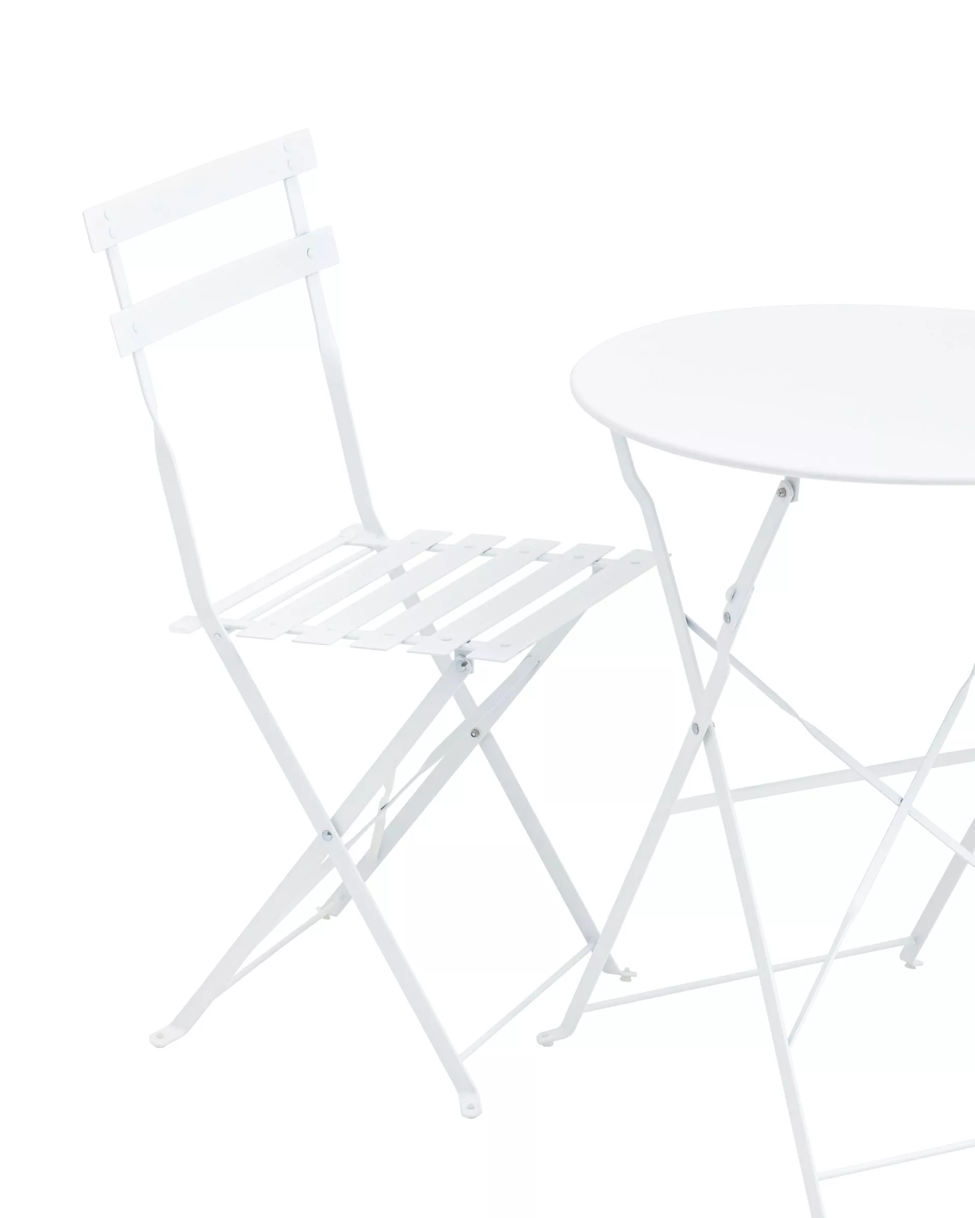 Комплект стол и два стула Бистро белый