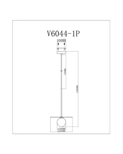 Подвесной светильник Moderli Scrumbel V6044-1P