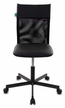 Кресло офисное Бюрократ CH-1399 Leather Black экокожа сетка крестовина металл черный