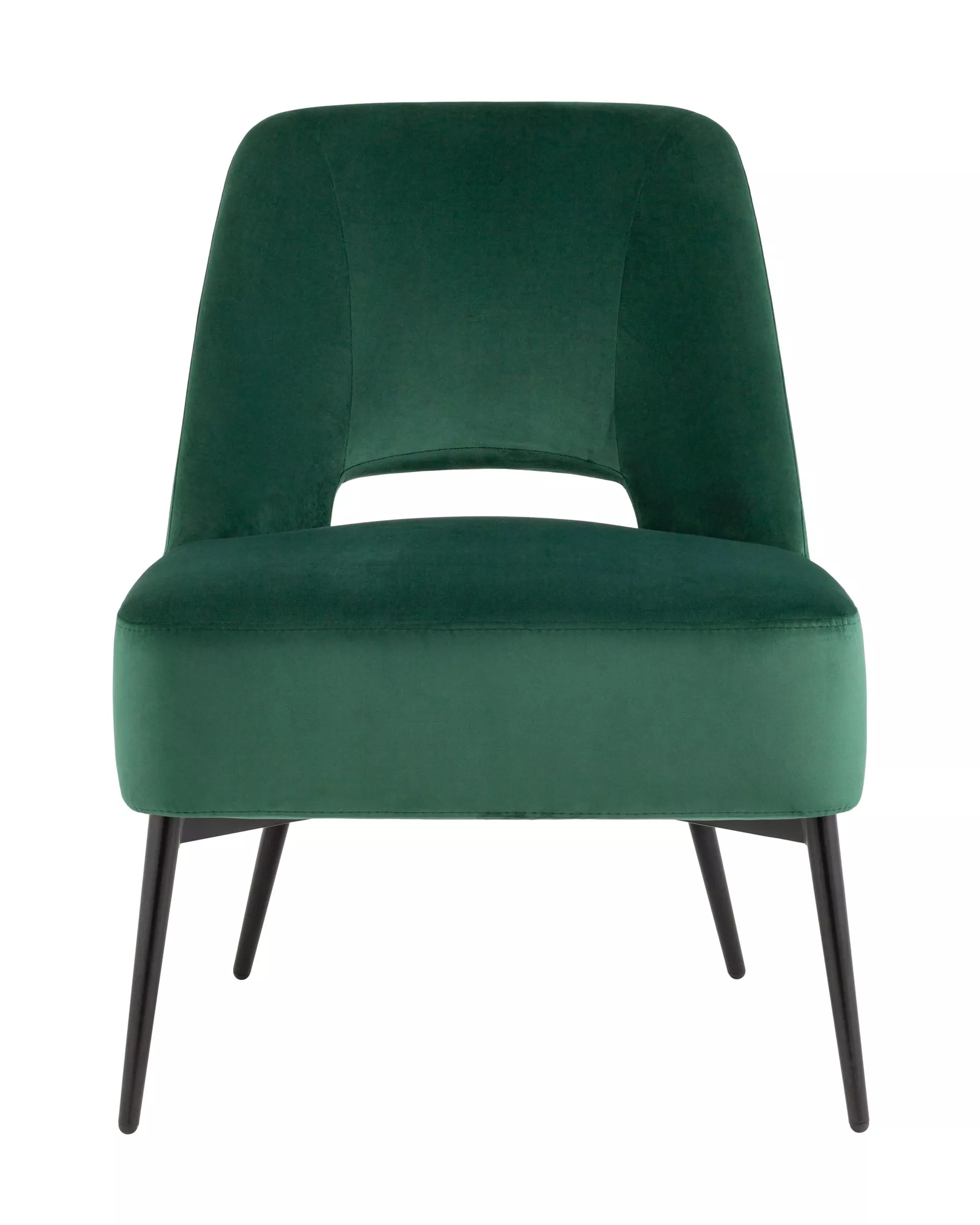 Кресло лаунж Бостон велюр зеленый