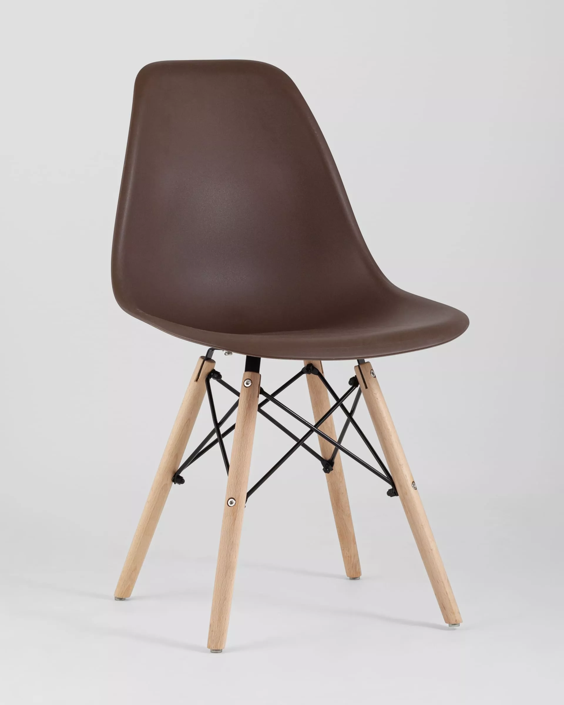 Комплект стульев Eames Style DSW коричневый x4 шт