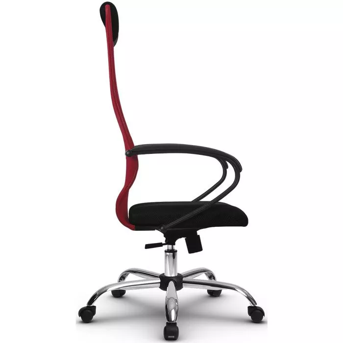 Кресло компьютерное SU-BК130-8 Ch Красный / черный
