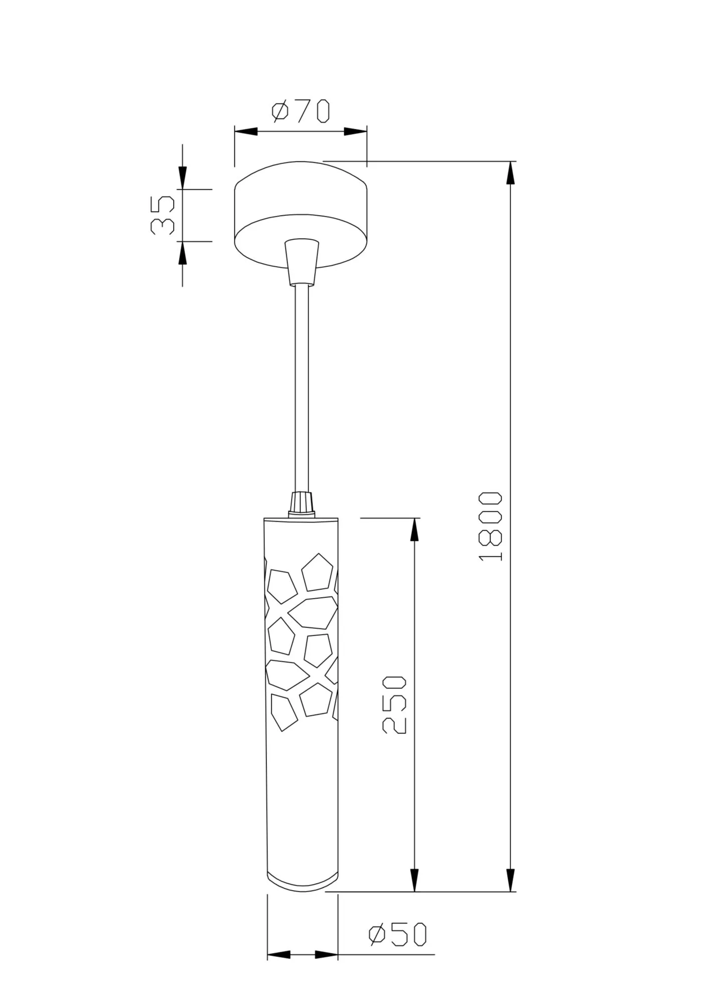 Подвесной светильник Maytoni Technical Torre P037PL-L11W4K