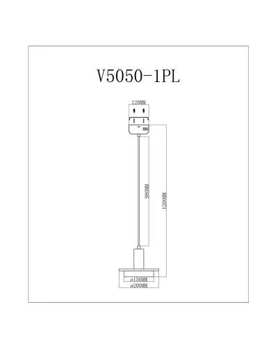 Подвесной светильник Moderli Solumn V5050-1PL