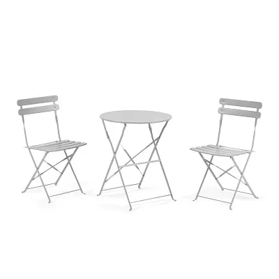 Набор мебели La Forma Arlick стол и складные стулья белый металл