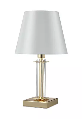 Лампа настольная Crystal Lux NICOLAS LG1 GOLD/WHITE